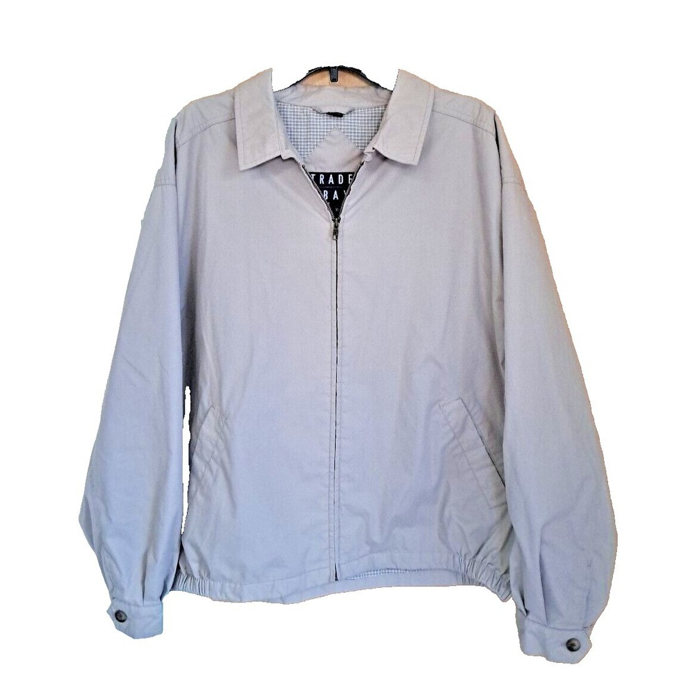Trader Bay Jacket Men's Sz‎ XL Beige Lightweight Jacket Country Club Pre-owned
